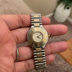 Cartier two tone Must De 21 watch